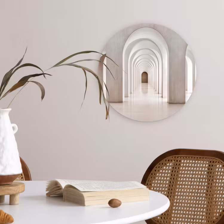 Wandcirkel - Glas - Hal - Bogen - Symmetrisch - Modern — 4