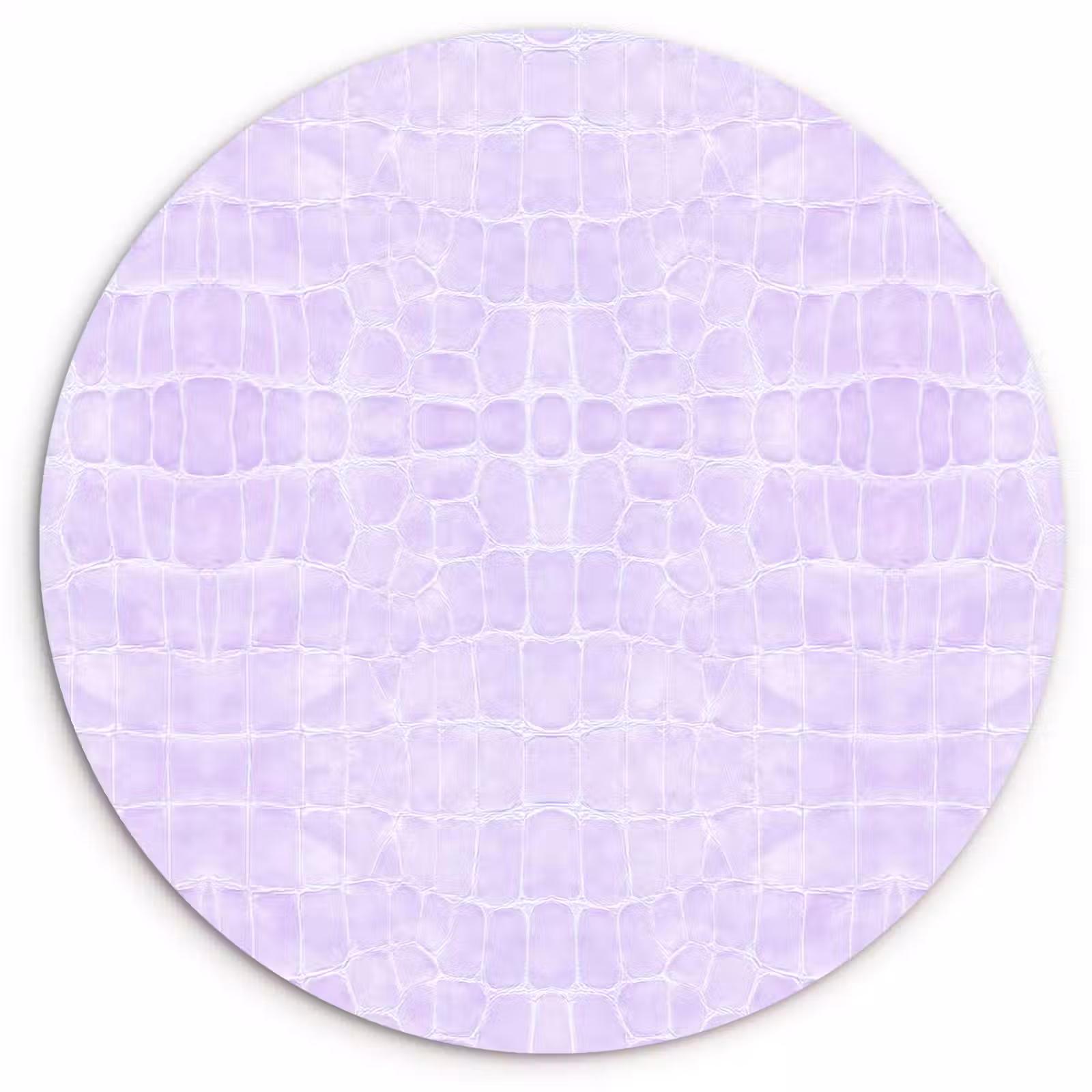 Wandcirkel - Glas - Krokodil - Leer - Pastel - Paars — 1