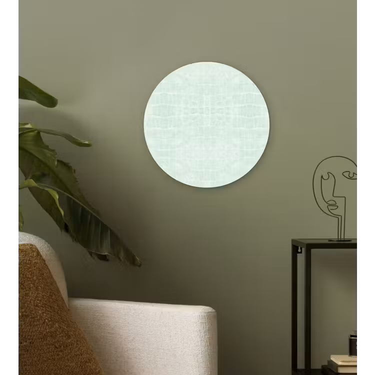 Wandcirkel - Glas - Krokodil - Leer - Lichtgroen — 3