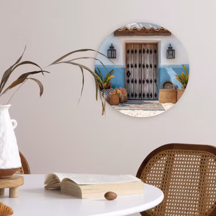 Wandcirkel - Glas - Deur - Manden - Planten — 4