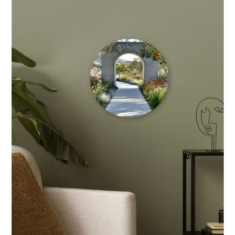 Wandcirkel - Glas - Doorkijk - Pad - Beton - Landschap — 3