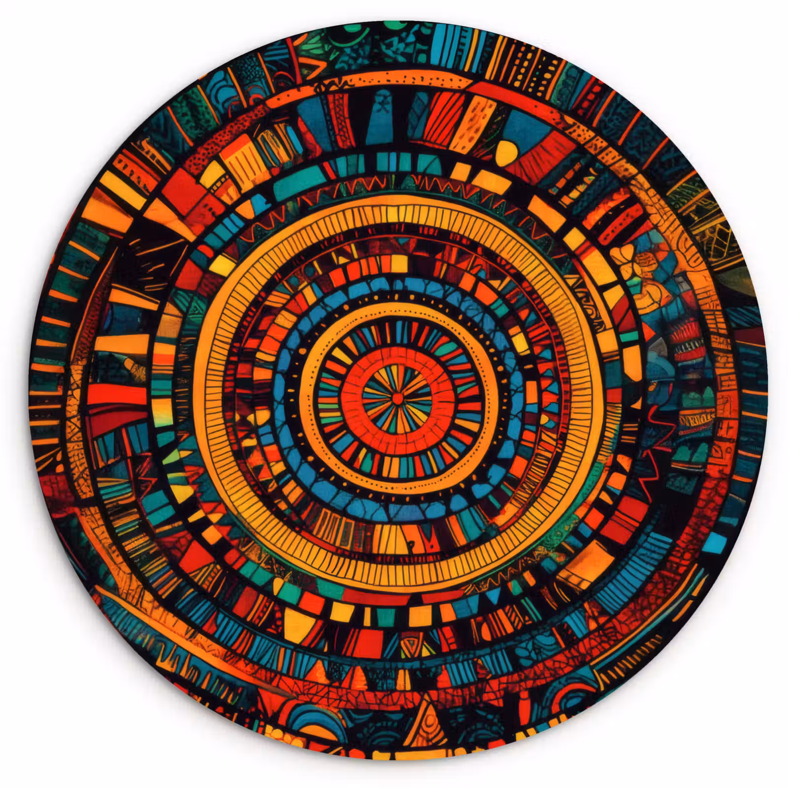 Wandcirkel - Glas - Mandala - Cirkels - Patronen — 1