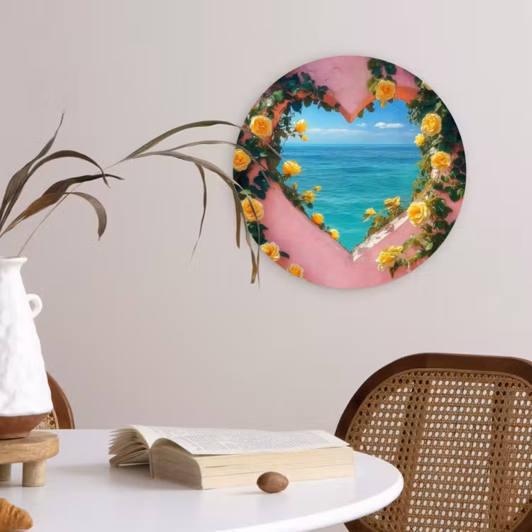 Wandcirkel - Glas - Hart - Zee - Muur — 4
