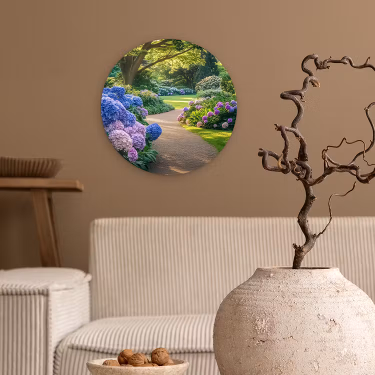 Wandcirkel - Glas - Hortensia- Park - Pad — 2