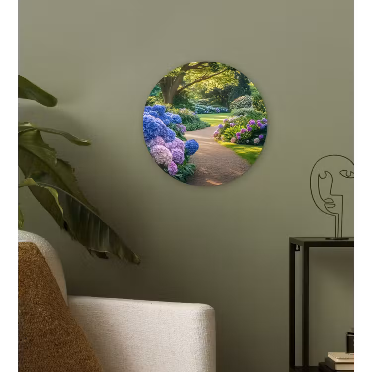 Wandcirkel - Glas - Hortensia- Park - Pad — 3
