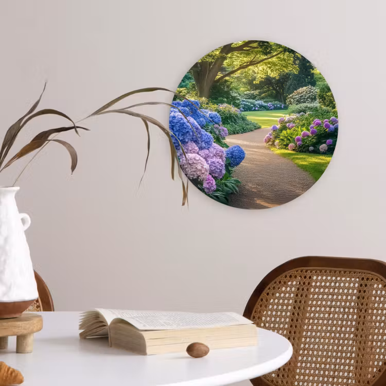 Wandcirkel - Glas - Hortensia- Park - Pad — 4