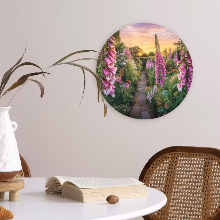 Wandcirkel - Glas - Vingerhoedskruid - Bloemen - Tuin — 4