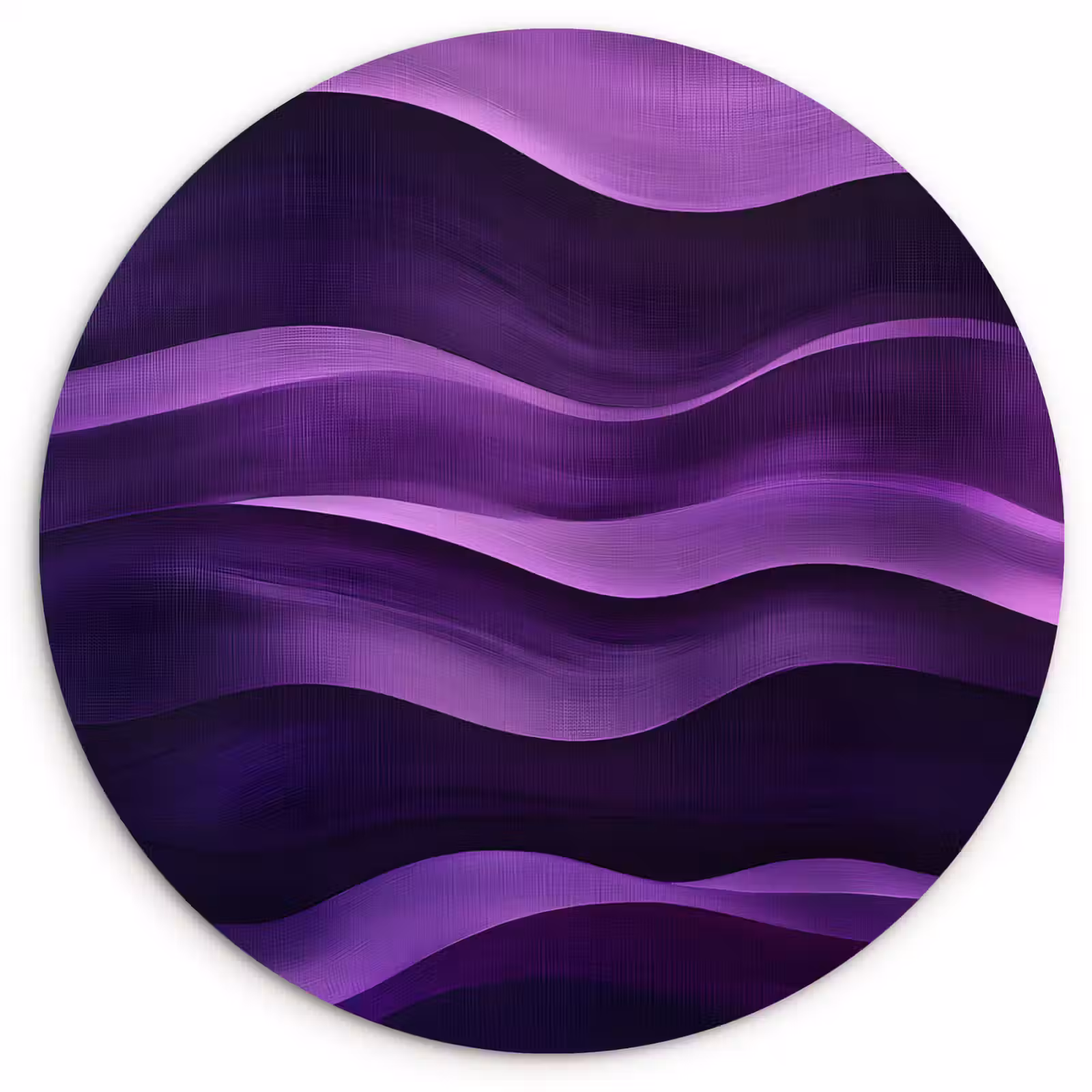 Wandcirkel - Glas - Golven - Abstract - Paars — 1