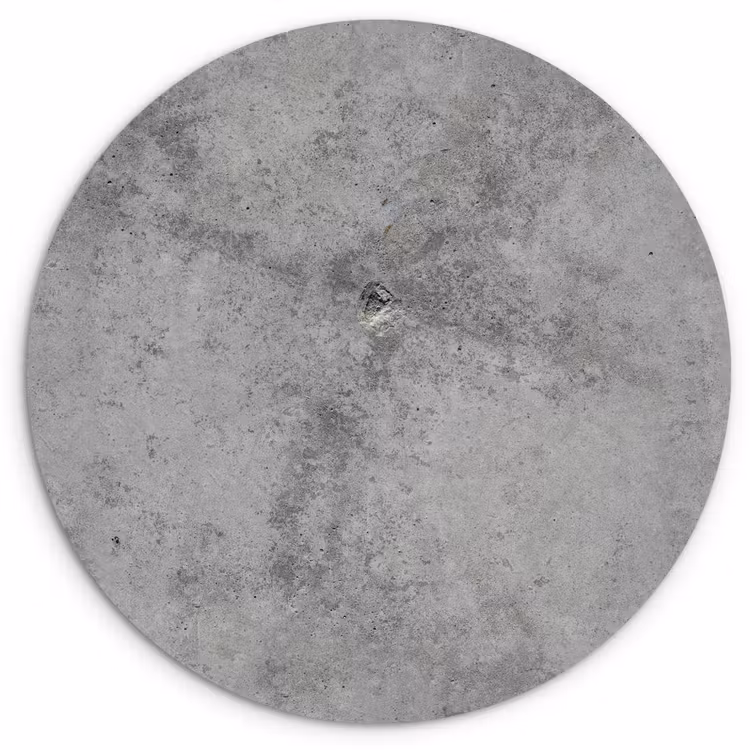 Wandcirkel - Glas - Beton - Grijs - Patronen — 1