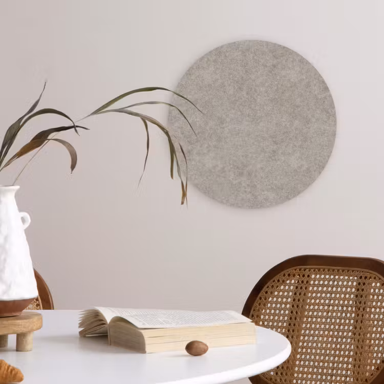 Wandcirkel - Glas - Patroon - Beton - Grijs — 4