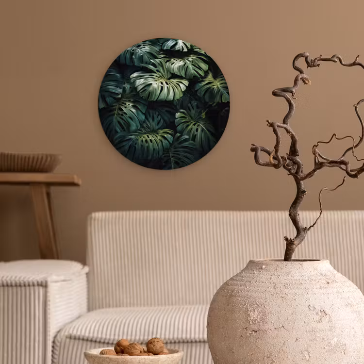 Wandcirkel - Glas - Plant - Monstera - Lichtinval — 2