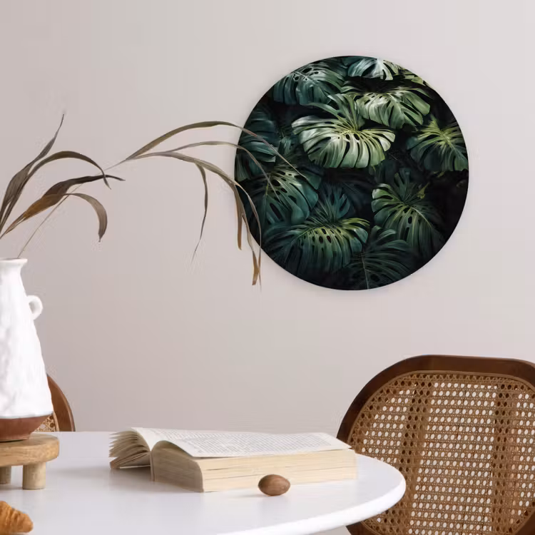 Wandcirkel - Glas - Plant - Monstera - Lichtinval — 4