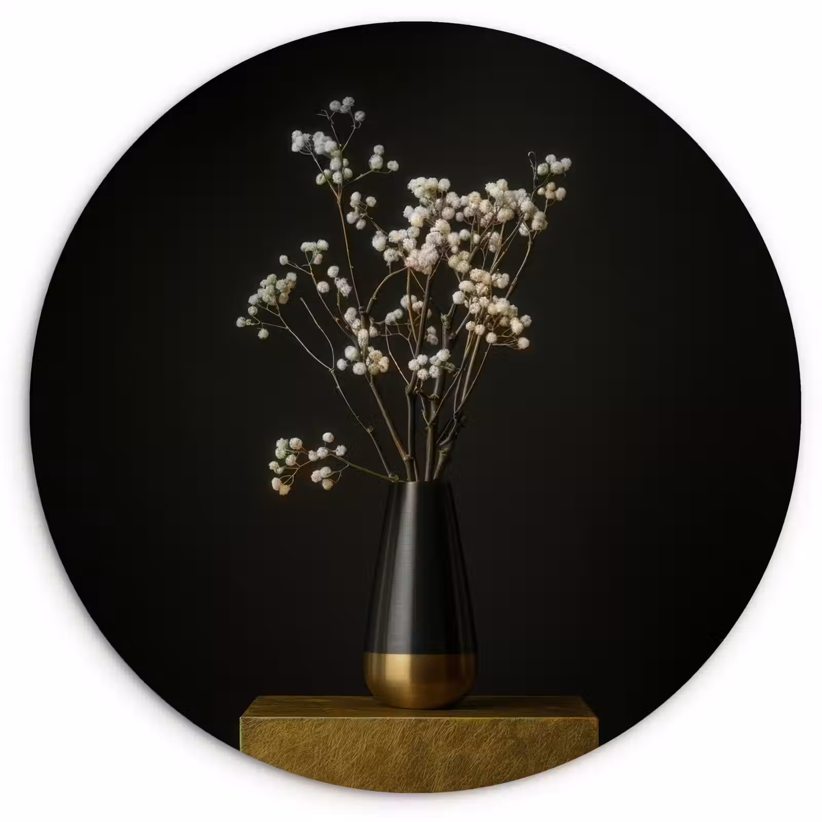 Wandcirkel - Glas - Bloembollen - Wit - Vaas - Minimalistisch — 1