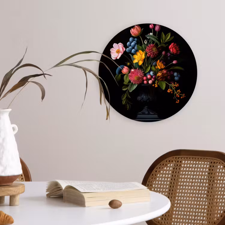 Wandcirkel - Glas - Bloemen - Vrolijk - Vaas — 4