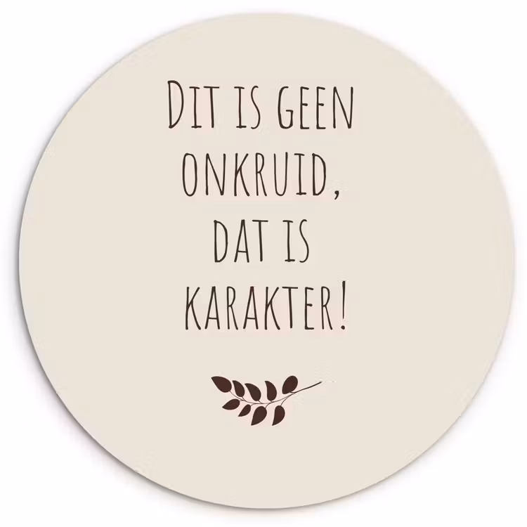 Wandcirkel - Glas - Bruin - Minimalistisch - Quote - Zomer — 1