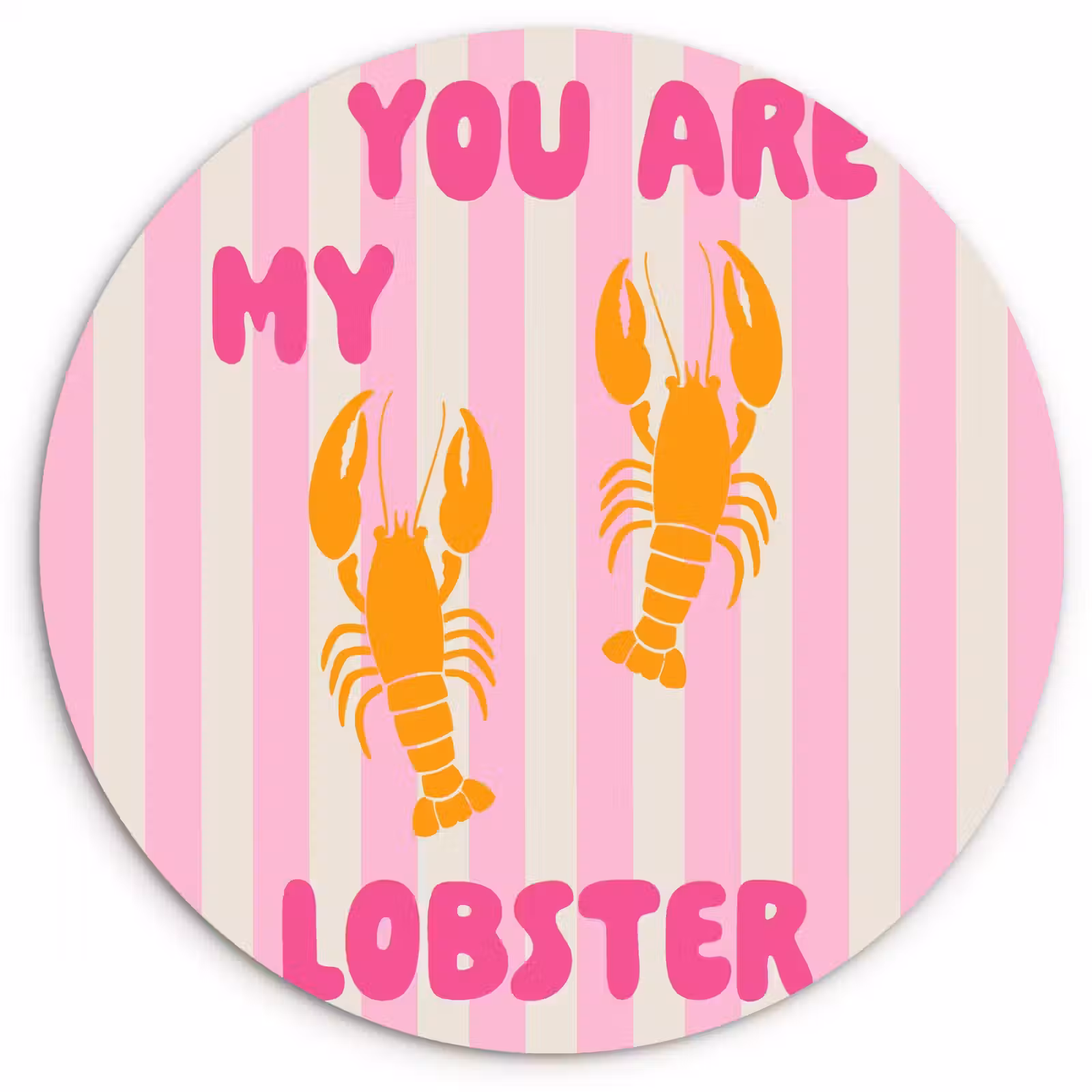 Wandcirkel - Glas - Lobster - Love - Valentijn — 1