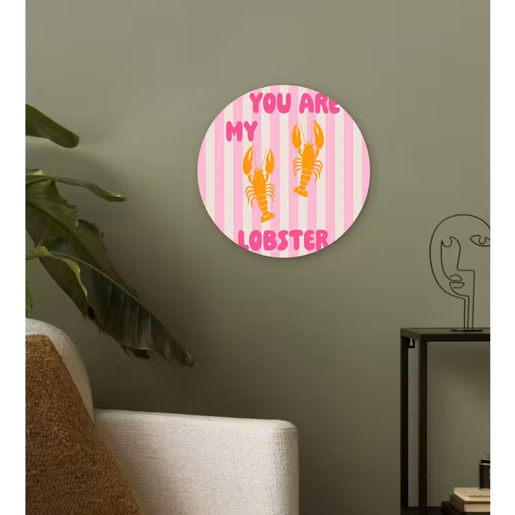 Wandcirkel - Glas - Lobster - Love - Valentijn — 3