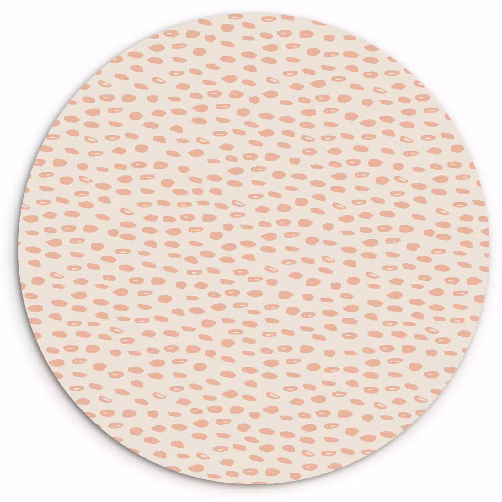 Wandcirkel - Glas - Rondjes - Patroon - Roze — 1