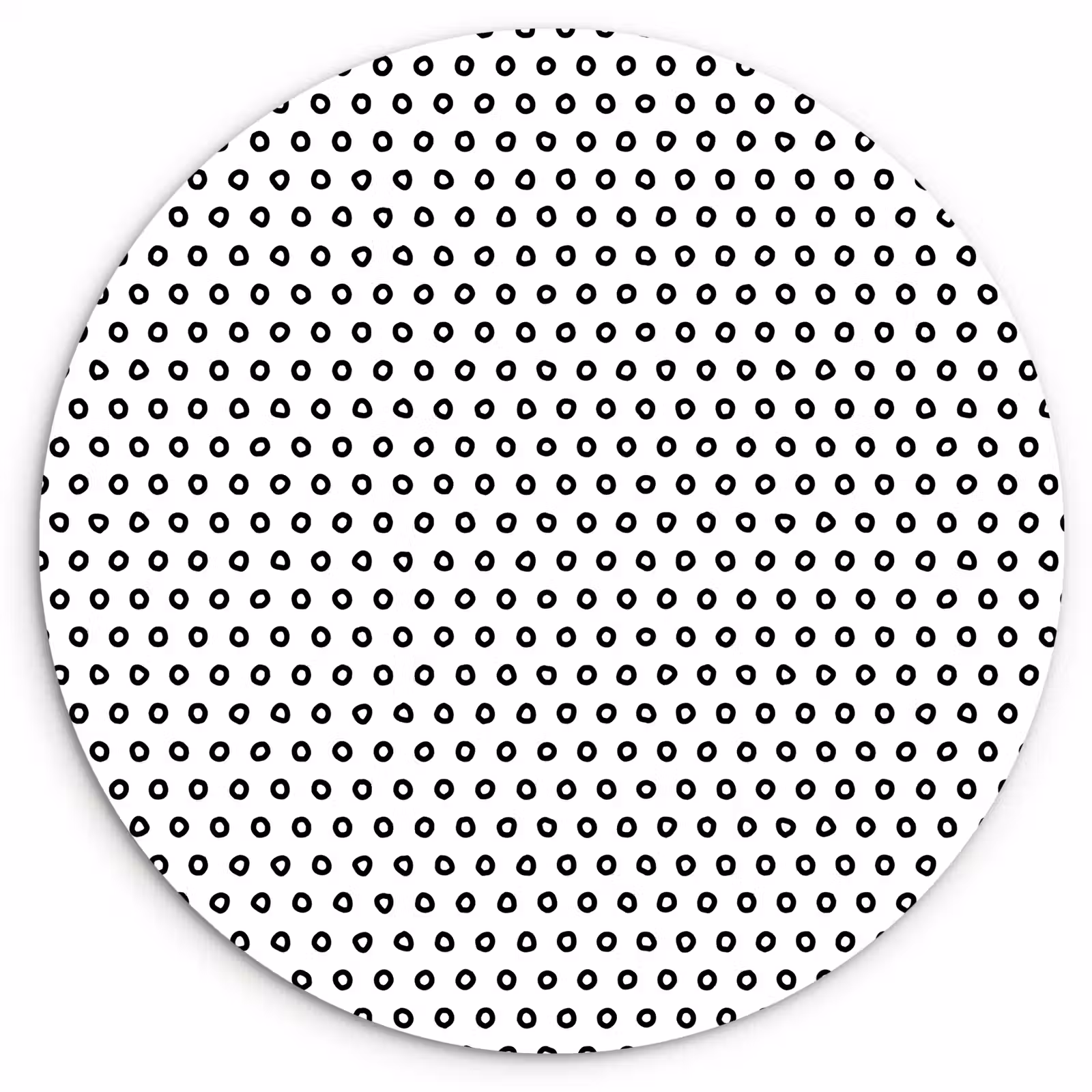 Wandcirkel - Glas - Rondjes - Zwart - Stippen — 1
