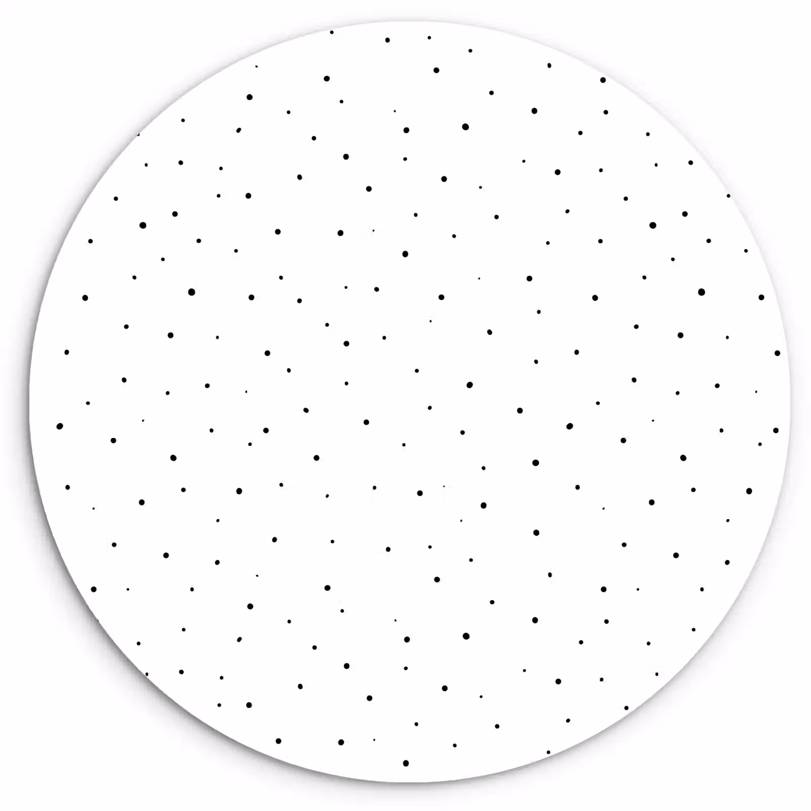 Wandcirkel - Glas - Spikkels - Zwart - Wit — 1