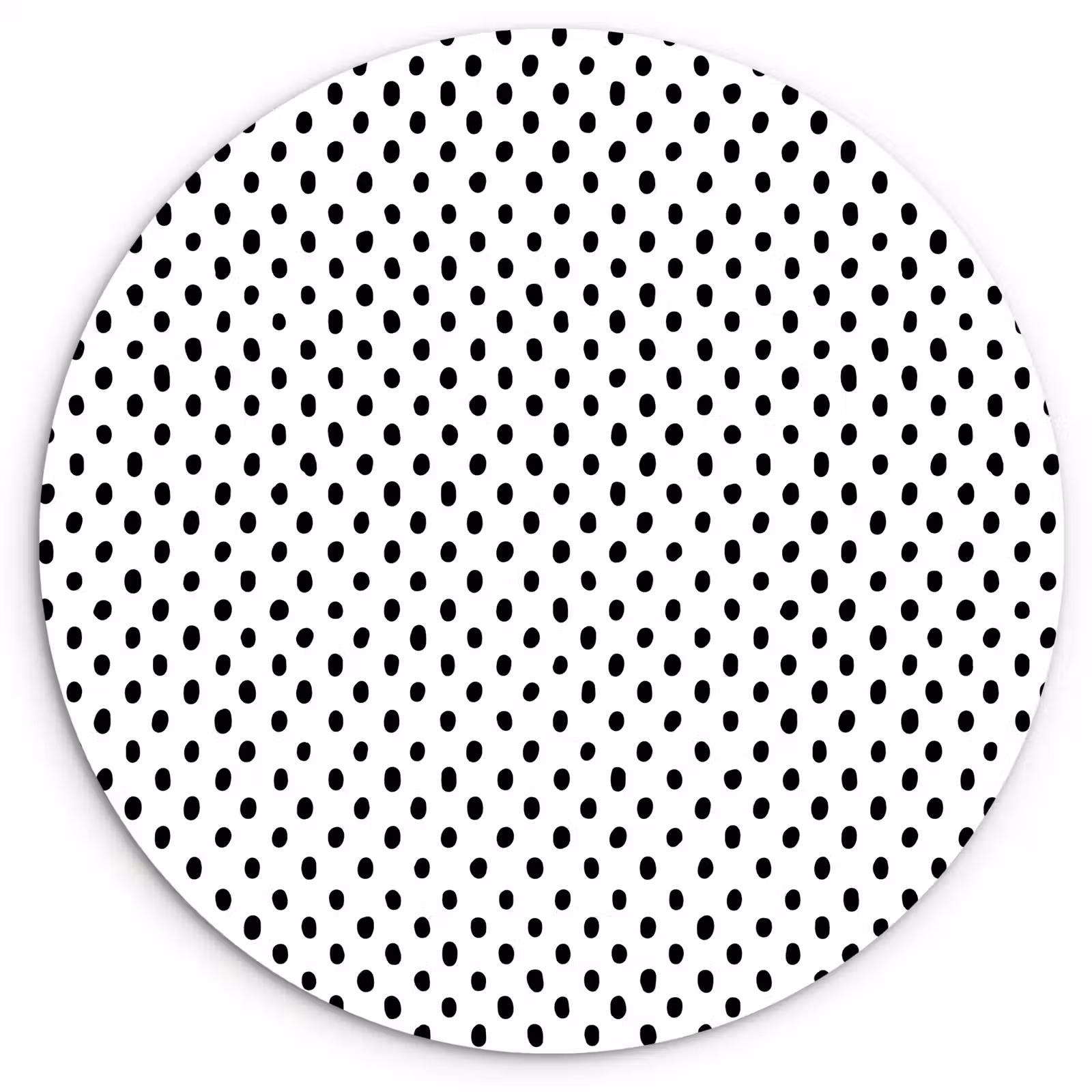 Wandcirkel - Glas - Stippen - Patroon - Zwart - Wit — 1