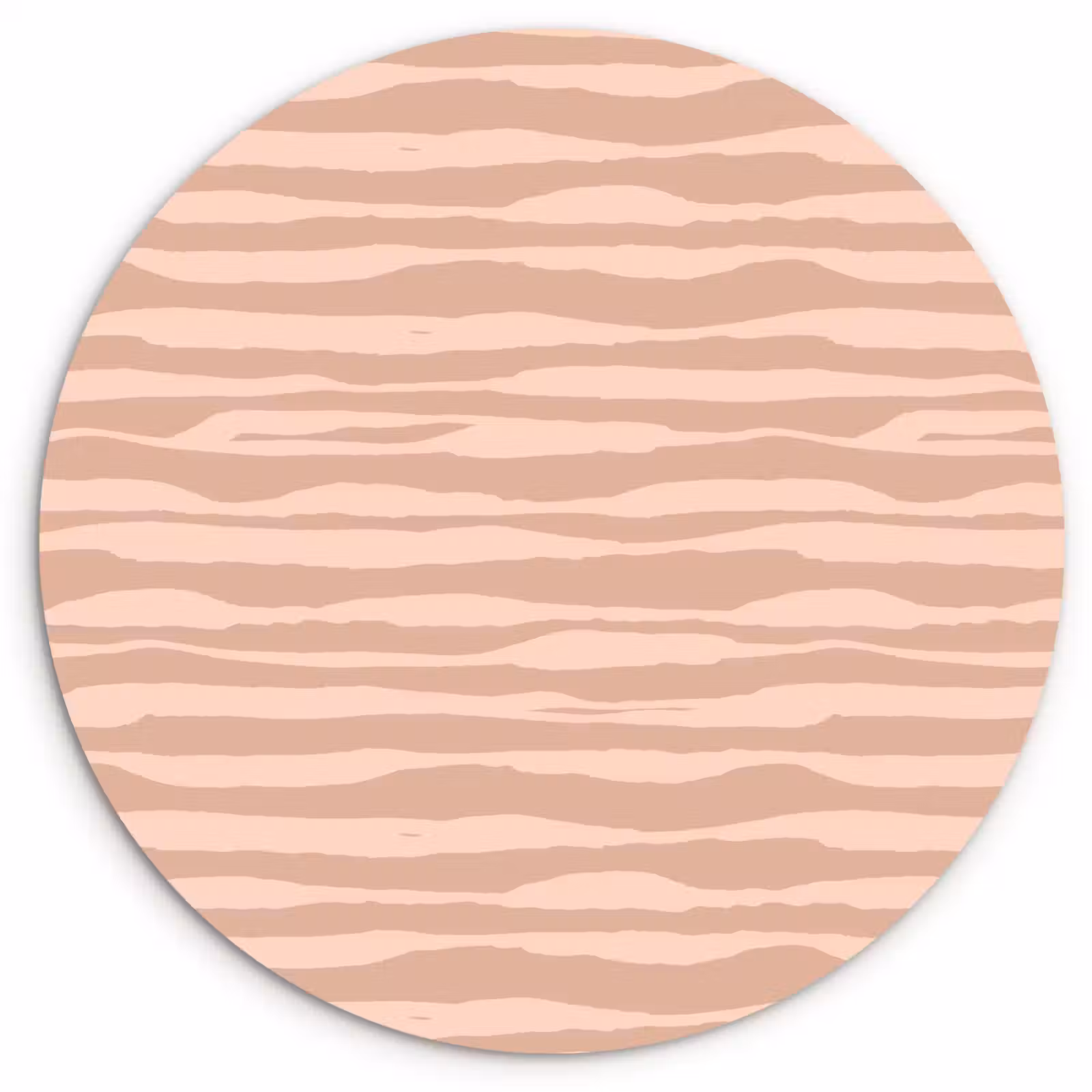 Wandcirkel - Glas - Strepen - Roze - Patroon — 1