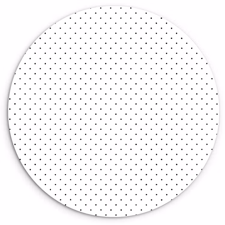 Wandcirkel - Glas - Raster - Stippen - Wit - Zwart — 1