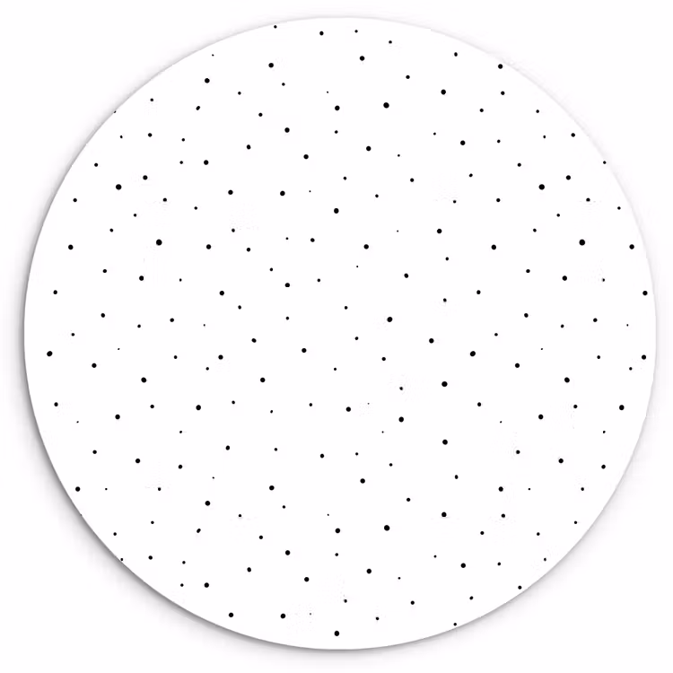 Wandcirkel - Glas - Spikkels - Zwart - Wit — 1
