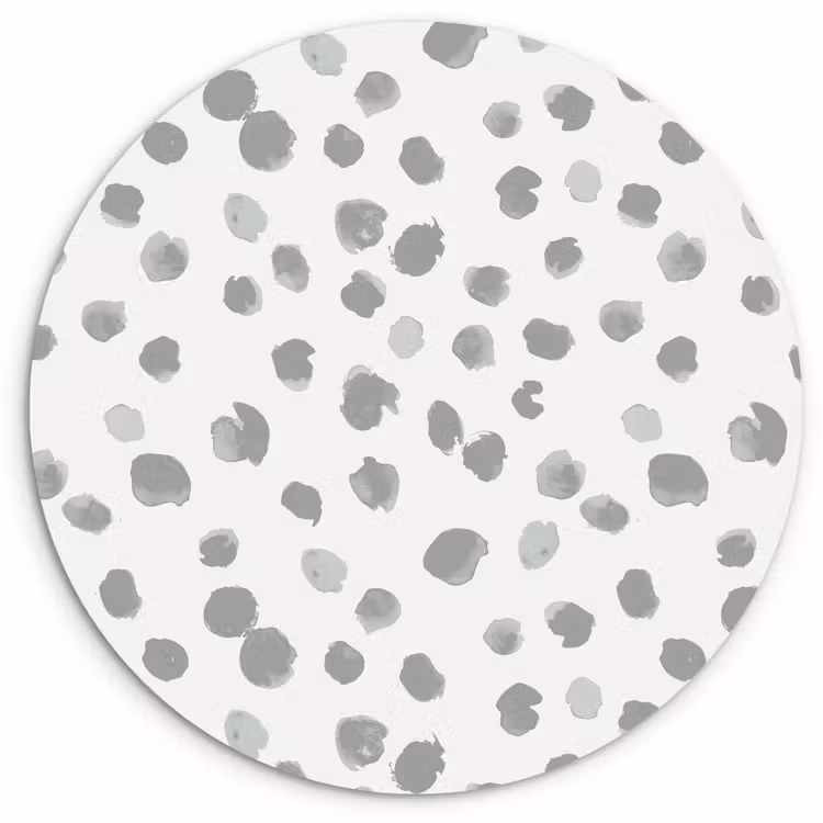 Wandcirkel - Glas - Vlekken - Grijs - Patroon - Aquarel — 1