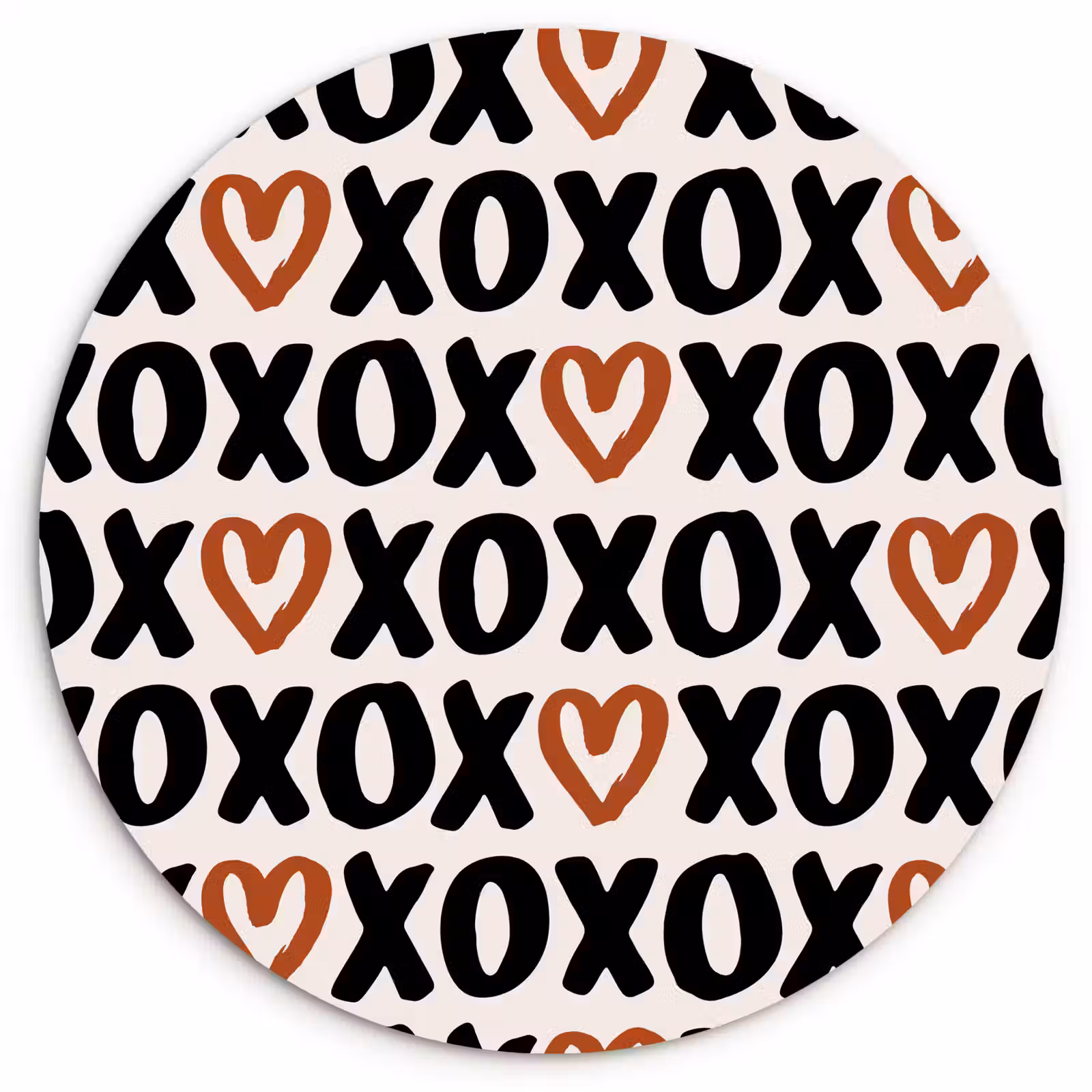 Wandcirkel - Glas - Liefde - Patroon - Typografie — 1