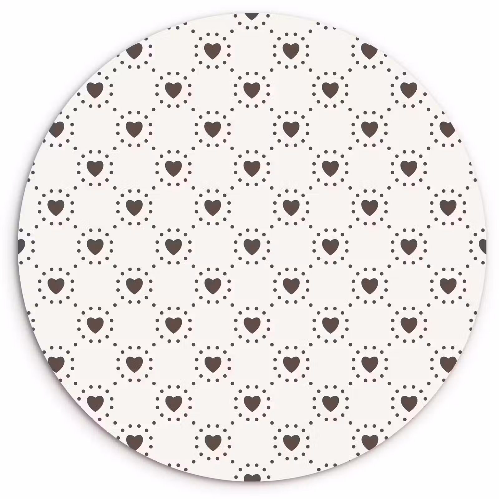 Wandcirkel - Glas - Stippen - Hart - Patroon — 1