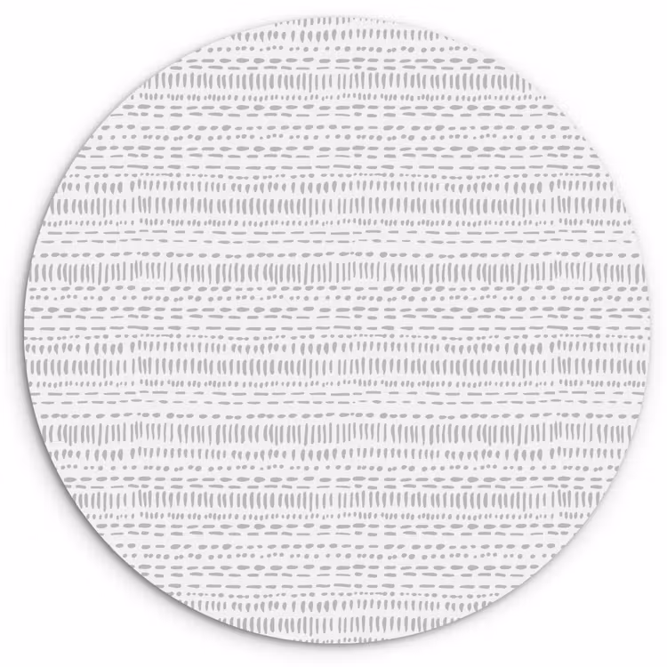 Wandcirkel - Glas - Grijs - Patroon - Stippen — 1