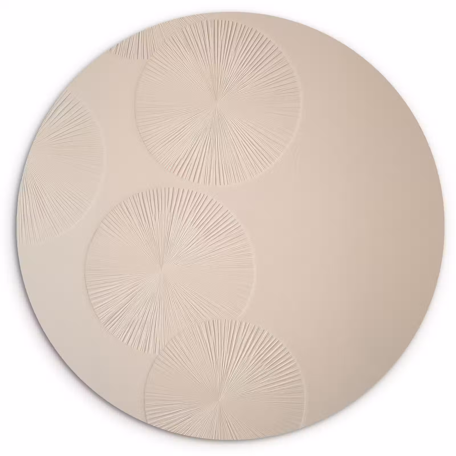 Wandcirkel - Glas - Japandi - Beige - Modern — 1