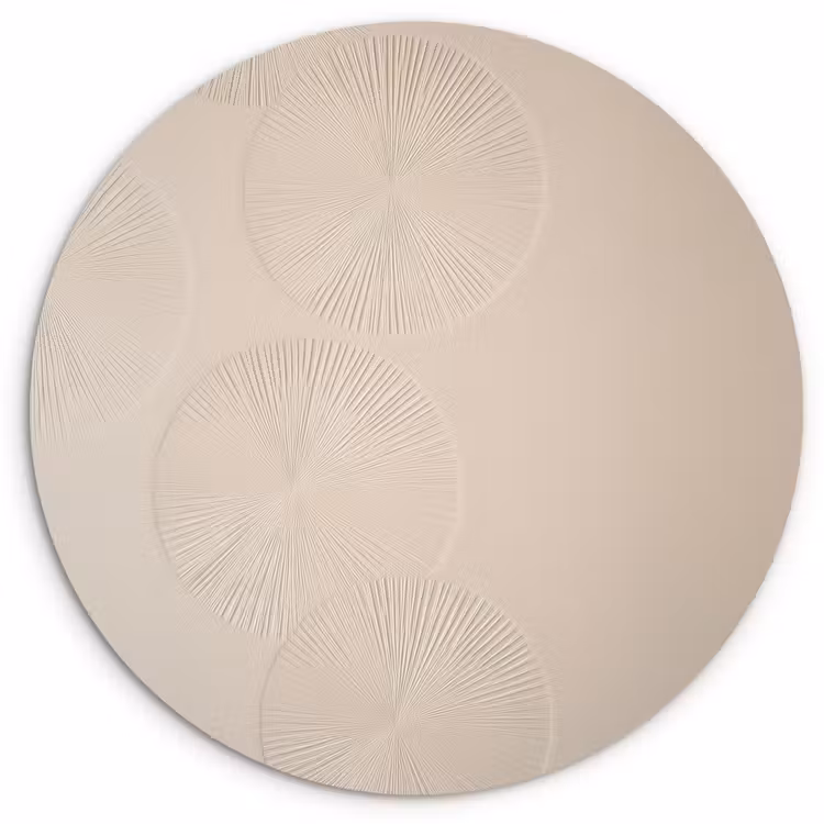 Wandcirkel - Glas - Japandi - Beige - Modern — 1
