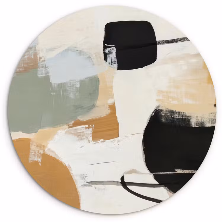 Wandcirkel - Glas - Paint - Abstract - Kleuren — 1