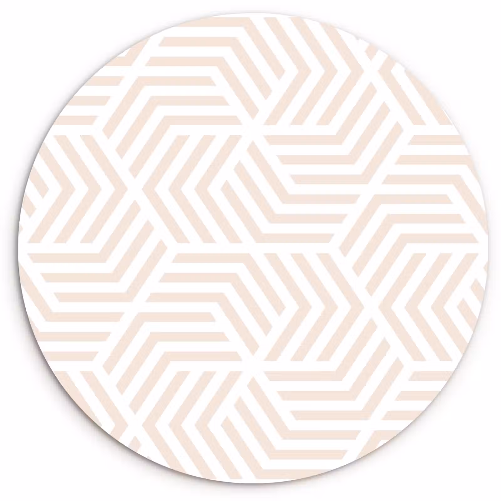 Wandcirkel - Glas - Patroon - Geometrie - Design - Pastel — 1