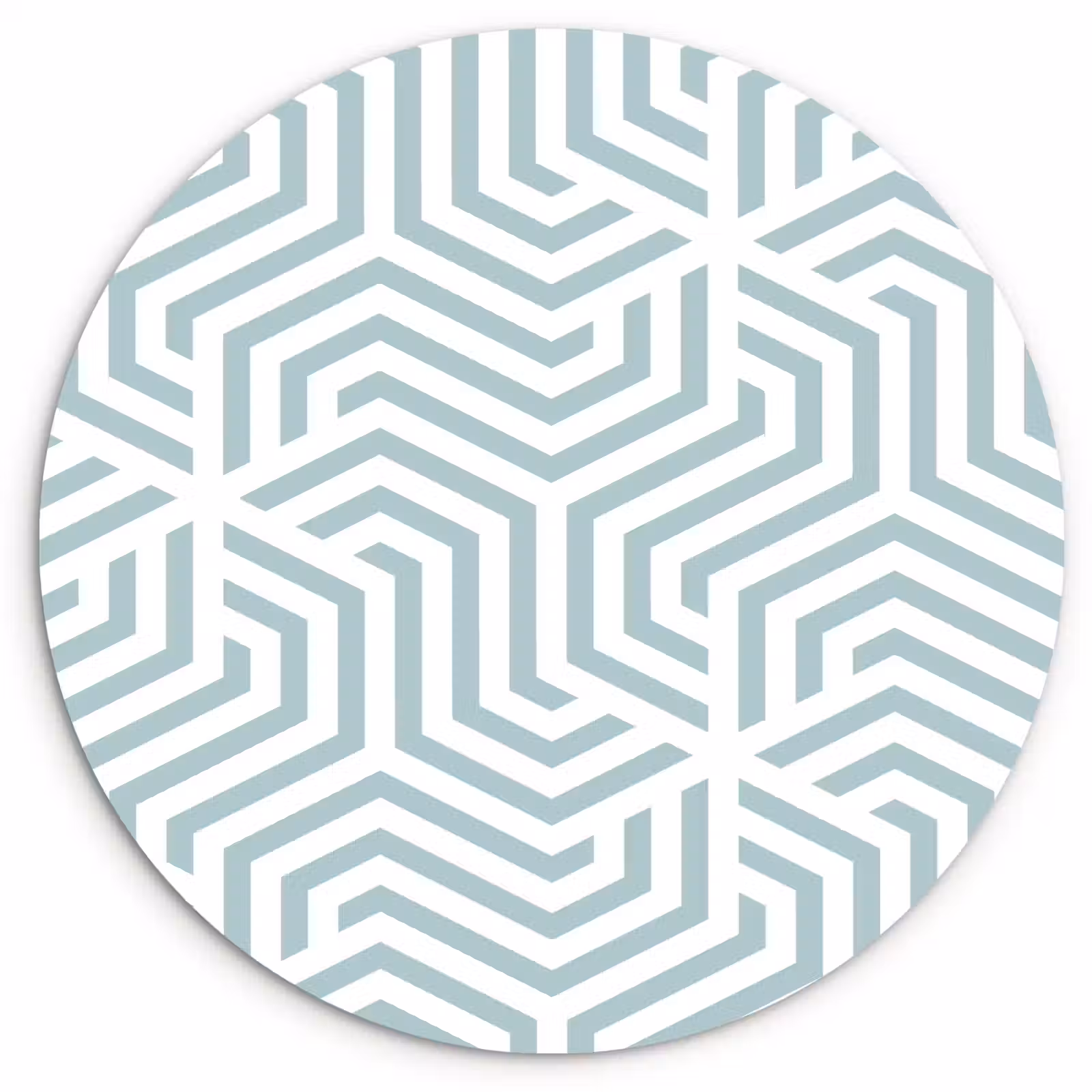Wandcirkel - Glas - Patroon - Lijn - Design - Groen — 1
