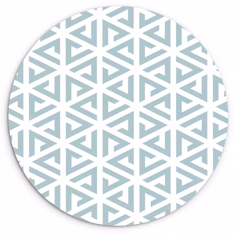 Wandcirkel - Glas - Design - Geometrie - Patroon - Driehoek — 1