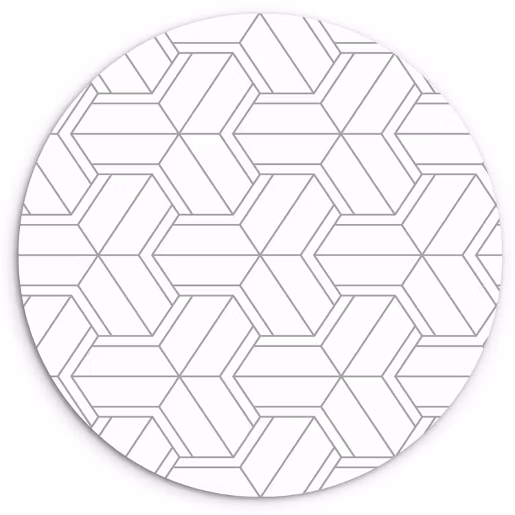 Wandcirkel - Glas - Design - Geometrie - Patroon - Lijn — 1