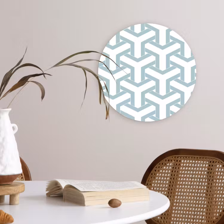 Wandcirkel - Glas - Design - Lijn - Patroon — 4