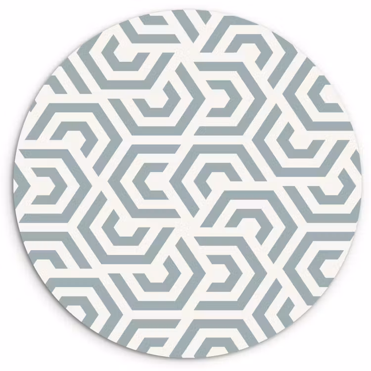 Wandcirkel - Glas - Design - Lijn - Patroon - Groen — 1