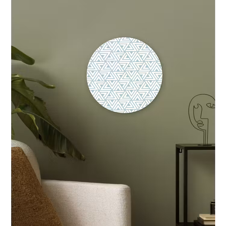 Wandcirkel - Glas - Patroon - Lijn - Design - Groen — 3
