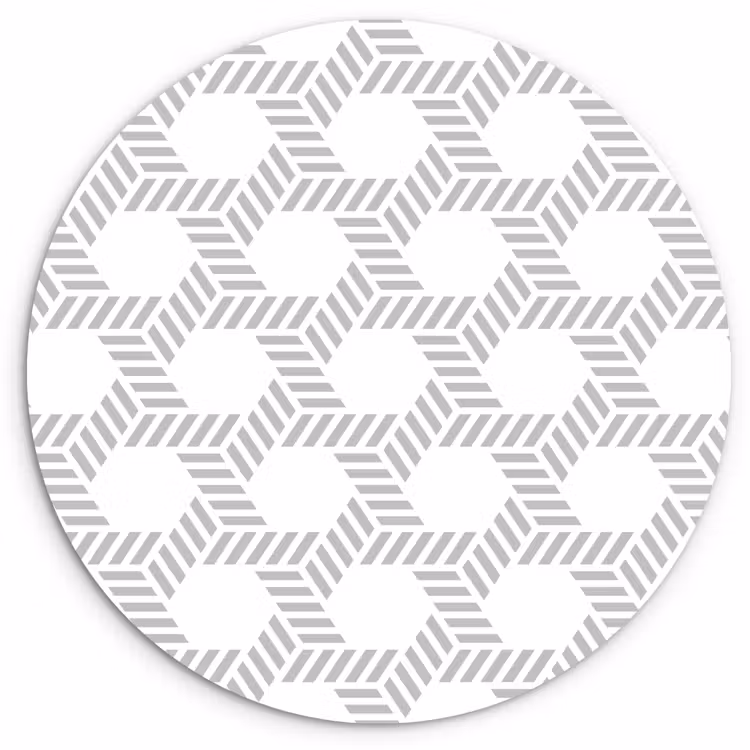 Wandcirkel - Glas - Grafisch - Patroon - Modern - Opvallend - Begrensd — 1