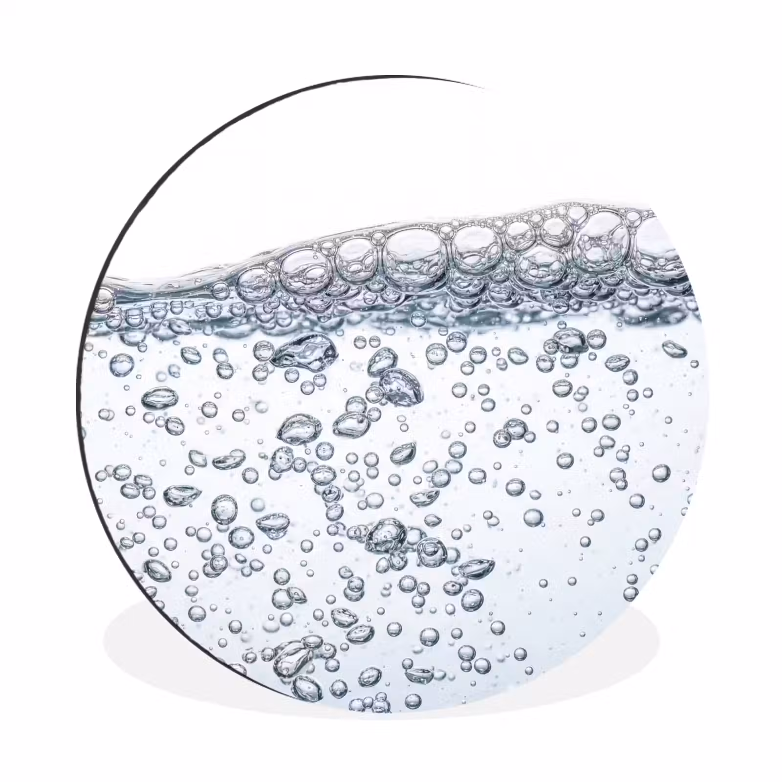 Wandcirkel - Aluminium - Luchtbellen - Water - Dynamisch — 1