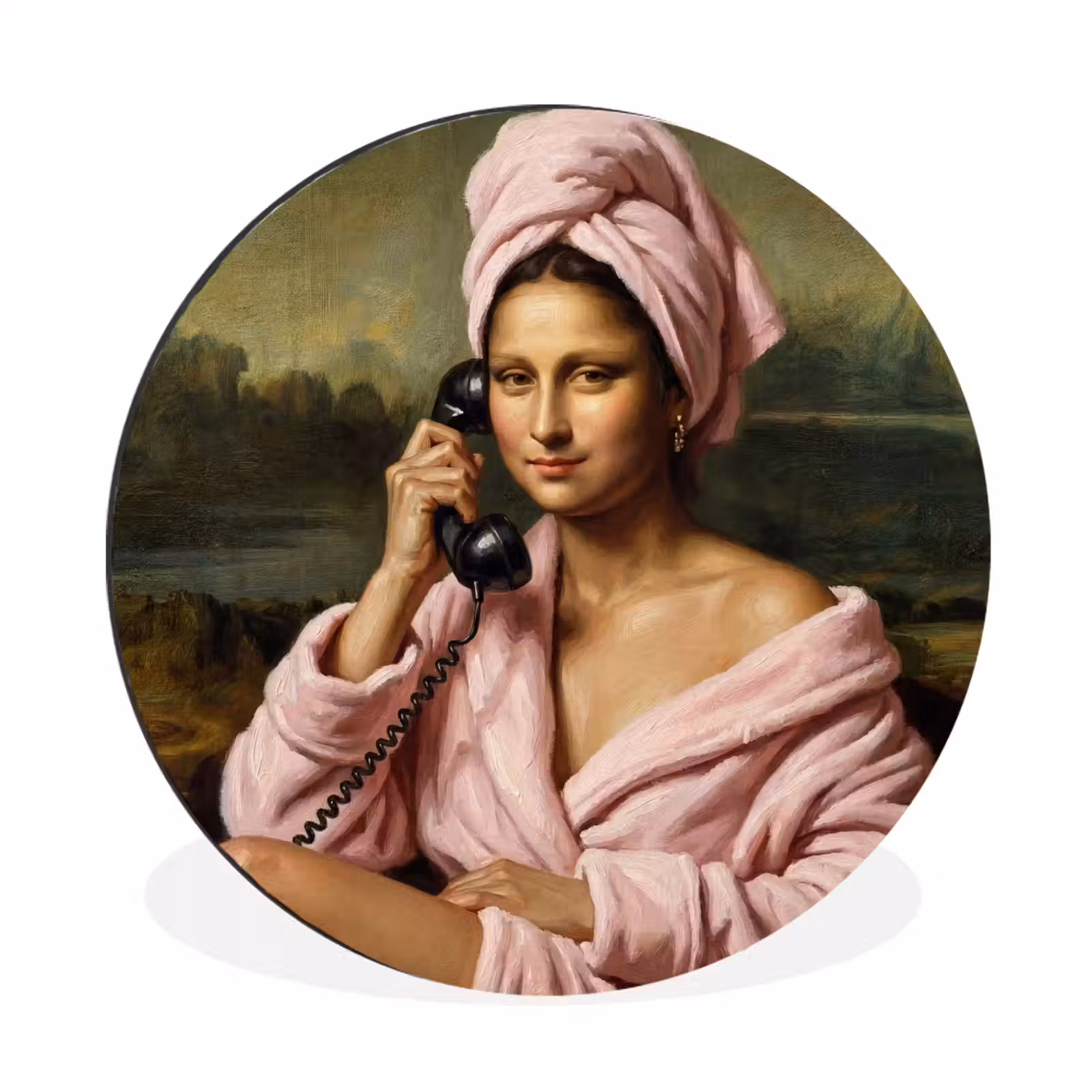 Wandcirkel - Aluminium - Mona - Klassiek - Roze — 1