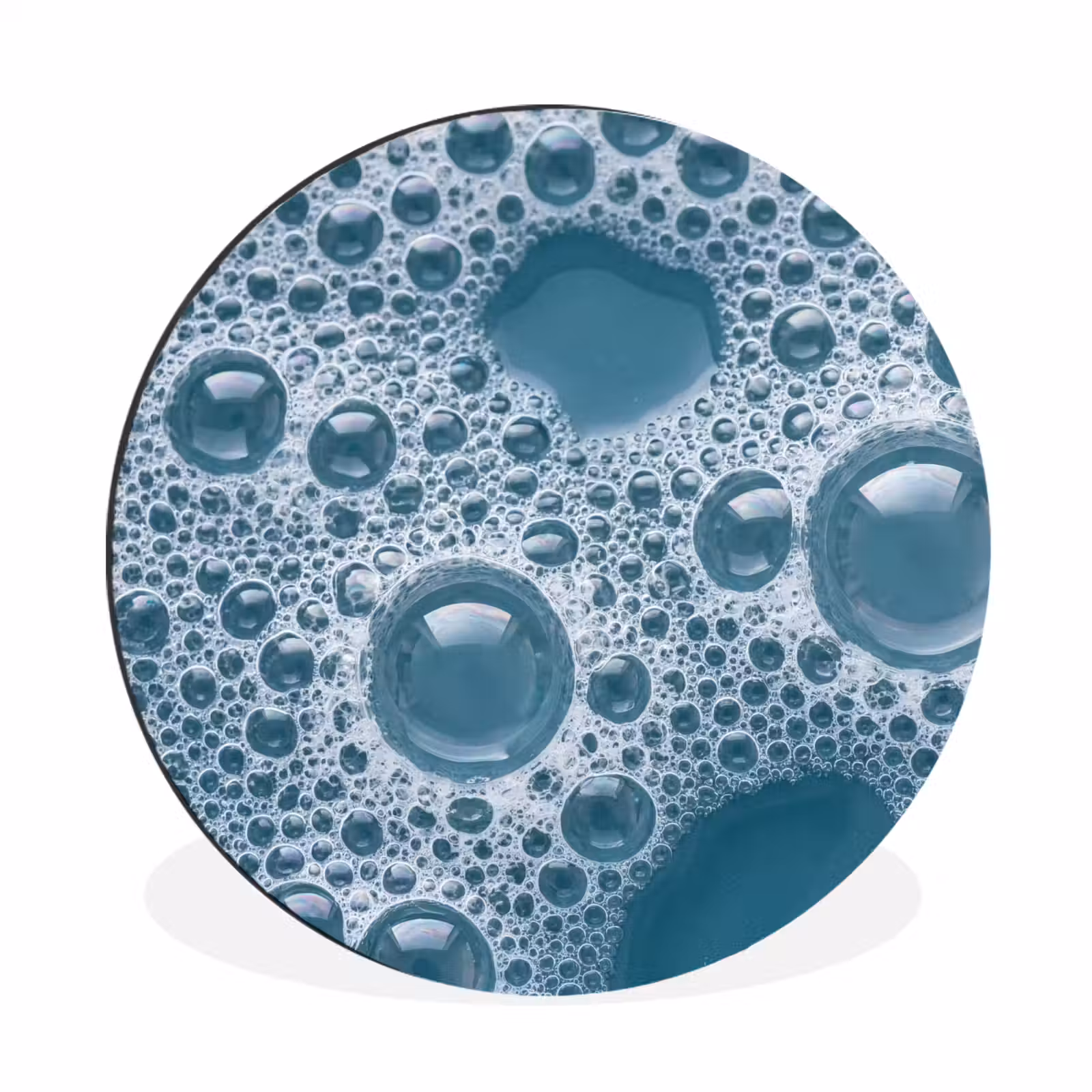 Wandcirkel - Aluminium - Schuim - Water - Textuur — 1