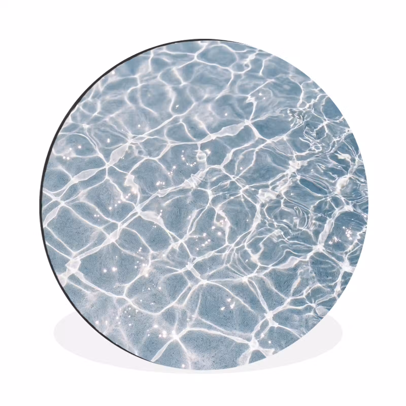 Wandcirkel - Aluminium - Water - Reflectie - Zonlicht — 1