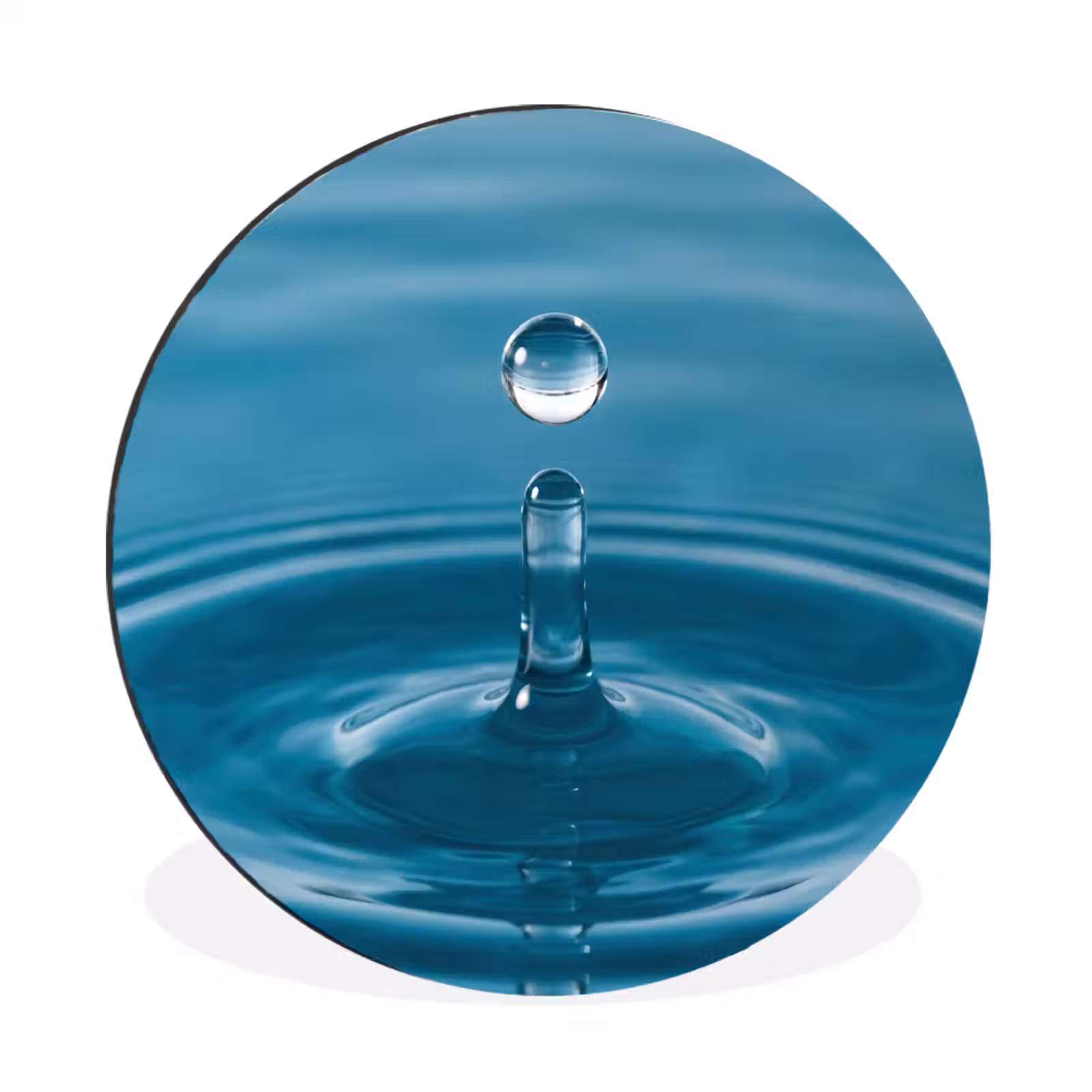 Wandcirkel - Aluminium - Waterdruppel - Water - Oppervlakte — 1