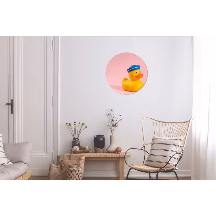 Wandcirkel - Aluminium - Matroos - Eend - Roze — 2