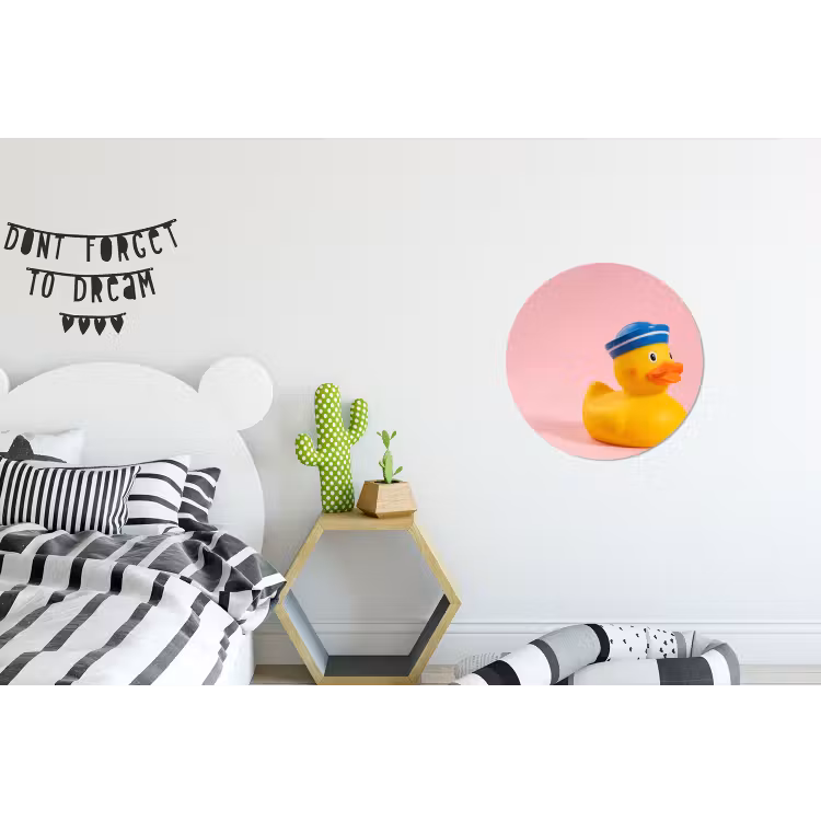 Wandcirkel - Aluminium - Matroos - Eend - Roze — 5